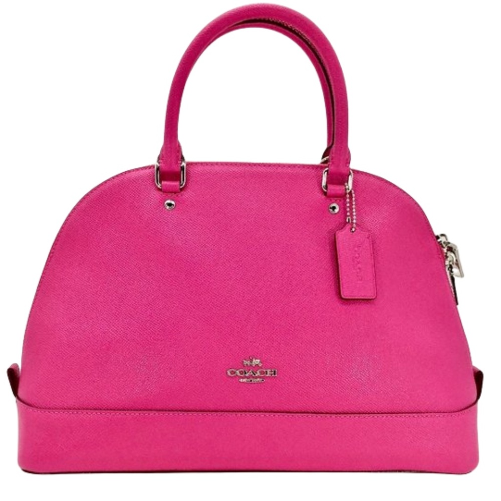 NWOT Coach Hot Pink Sierra Dome Satchel/Crossbody/Purse/Handbag